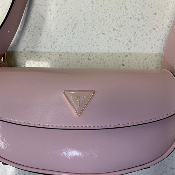 Guess Blush Pink Logo Handbag - Picture 6 of 7